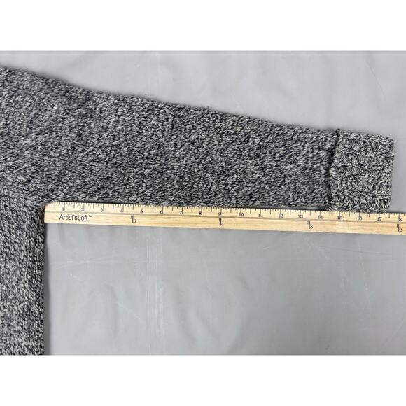 Vintage Express Knit Turtleneck Sweater Womens Small Marbled Gray Merino Wool - Picture 5 of 13